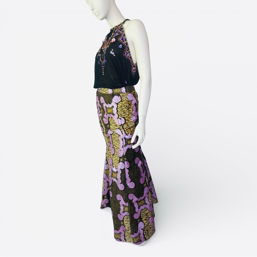 RARE Matthew Williamson Black Silk Sequin And Beaded Embellished Halter Top - Picture 9 of 9